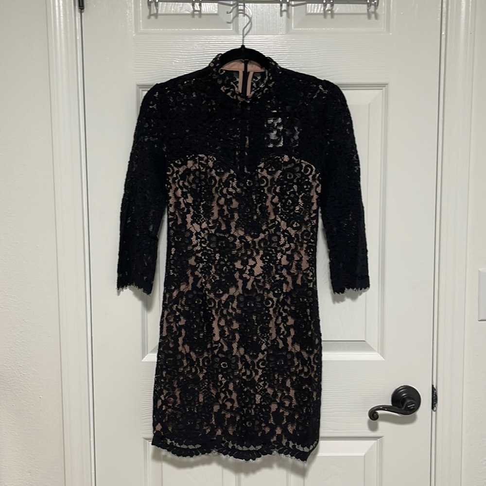 Black lace dress
